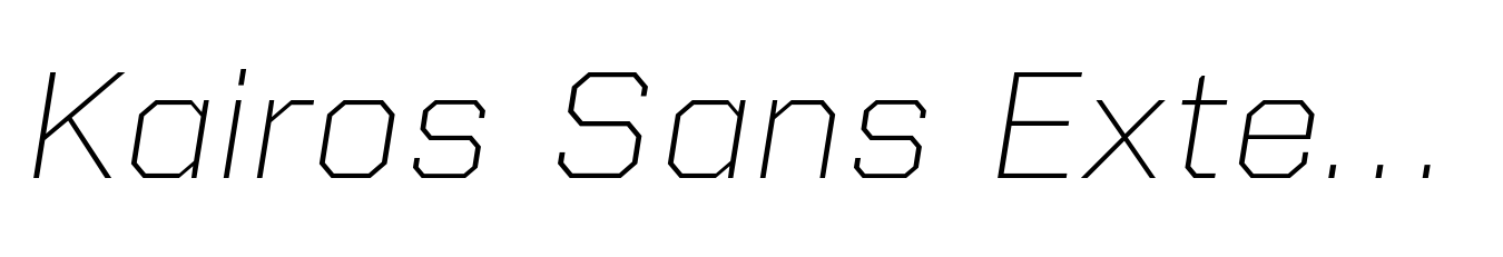 Kairos Sans Extended ExtraLight Italic